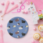 Schapen en scharen papieren bordje (Feest)