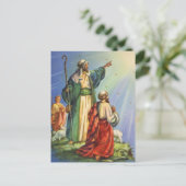 Schapen en Star Briefkaart (Staand voorkant)