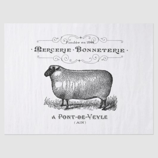  schapen en weefsels tissuepapier (Voorkant)