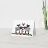 Schapen Feestdagen Kaart (Voorkant)