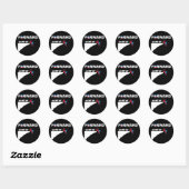 SCHAPEN GAAN VOORUIT RONDE STICKER (Vel)