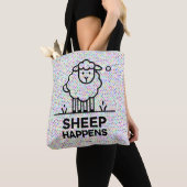 SCHAPEN GEBEUREN Grappige All-Over-Print Canvas ta Tote Bag (Dichtbij)