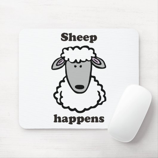 Schapen gebeuren muismat (Met muis)