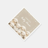 Schapen Genderneutraal Baby shower Servet (Hoek)