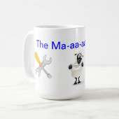 schapen, gereedschap, kiwi, de maa-aa-aa-chanic koffiemok (Voorkant links)