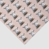 Schapen Gezicht Patroon Wol Breien Tissuepapier (Detail)