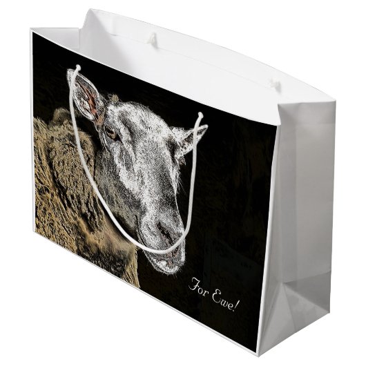 SCHAPEN GROOT CADEAUZAKJE (Achterkant Gekanteld)