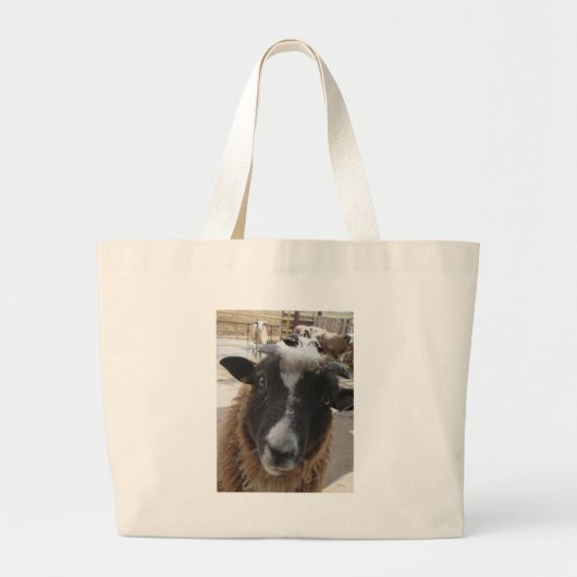 Schapen Grote Tote Bag (Voorkant)