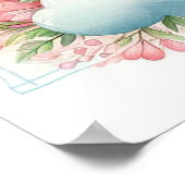 schapen hete lucht ballon meisje poster (Hoek)