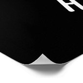 Schapen Hoera Funny Animal Pun Dark BG Poster (Hoek)