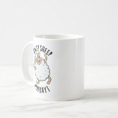 Schapen Hoera Funny Animal Pun Koffiemok (Voorkant links)