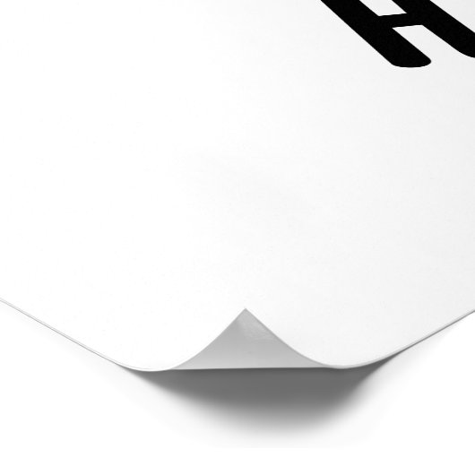 Schapen Hoera Funny Animal Pun Poster (Hoek)