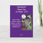 Schapen Hond in Schotland Kaart (Achterkant)