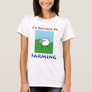 Schapen Ik wil liever boer zijn Vrouwen T-shirt
