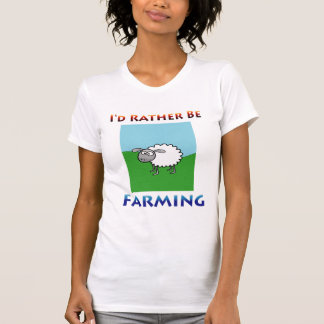 Schapen Ik wil liever boer zijn Vrouwen T-shirt
