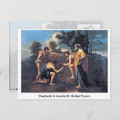 Schapen in arcadia door Nicolas Poussin Briefkaart (Voorkant / Achterkant)
