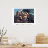 Schapen in arcadia door Nicolas Poussin Poster (Keuken)