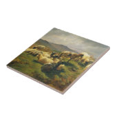 Schapen in de Hooglanden door Rosa Bonheur Tegeltje (Zijkant)