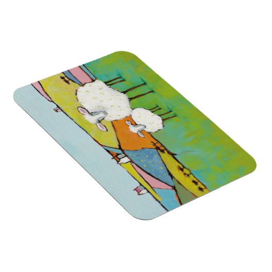 Schapen in de Meadow Magneet (Rechterzijde)