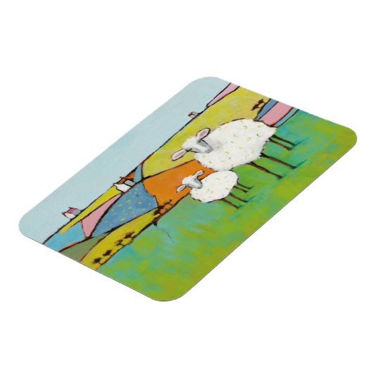 Schapen in de Meadow Magneet (Linkerzijde)