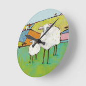 Schapen in de Meadow Ronde Klok (Hoek)