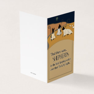 Schapen in de nacht - feestkaarten kaart