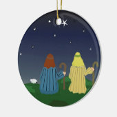 Schapen in de velden keramisch ornament (Links)