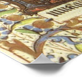 Schapen in de velden nabij Bethlehem, middeleeuws Poster (Hoek)