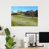 Schapen in de vorstvallei poster (Thuiskantoor)