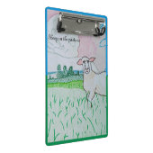 Schapen in de wei mini klembord (Schuin)