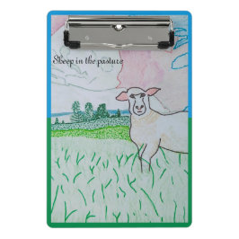 Schapen in de wei mini klembord