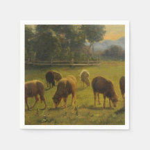 Schapen in een landelijk landschap (Frans Boerderi
