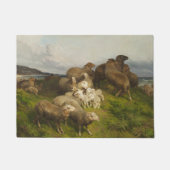 Schapen in een weide (door August Friedrich Schenc Deurmat (Voorkant)