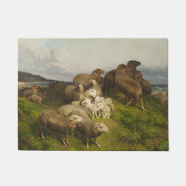 Schapen in een weide (door August Friedrich Schenc Deurmat
