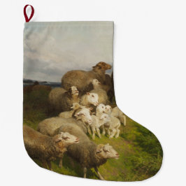 Schapen in een weide (door August Friedrich Schenc Grote Kerstsok