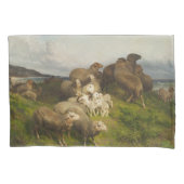 Schapen in een weide (door August Friedrich Schenc Kussensloop (Voorkant-Links)