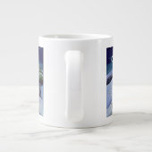 Schapen in een winterlandschap grote koffiekop (Achterkant)