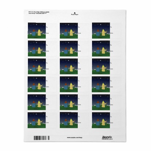 Schapen in het Label met veldeigering (Full Sheet)