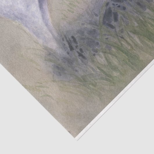 Schapen in het veld tissuepapier (Detail)