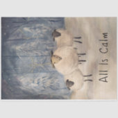 Schapen in het winterbosweefselpapier tissuepapier (Voorkant)