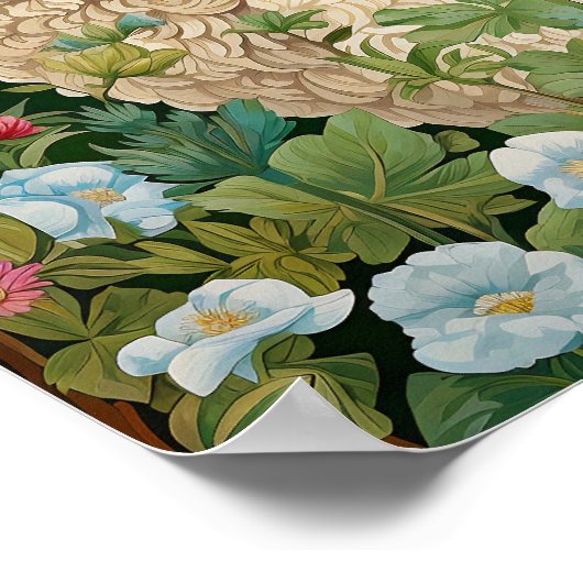 Schapen in Meadow Schilderen Poster (Hoek)