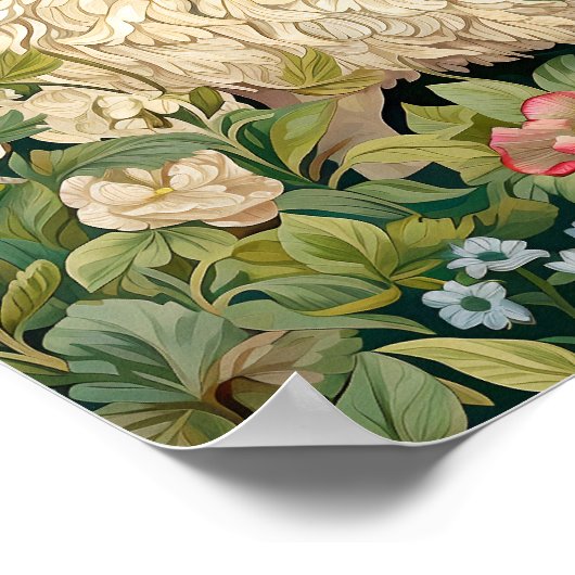 Schapen in Meadow Schilderen Poster (Hoek)