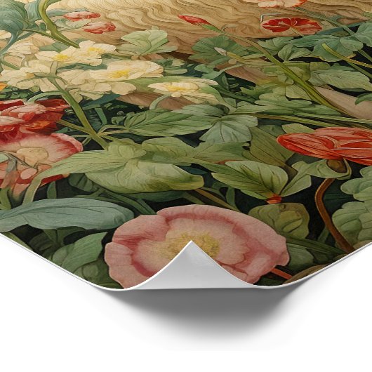 Schapen in Meadow Schilderen Poster (Hoek)