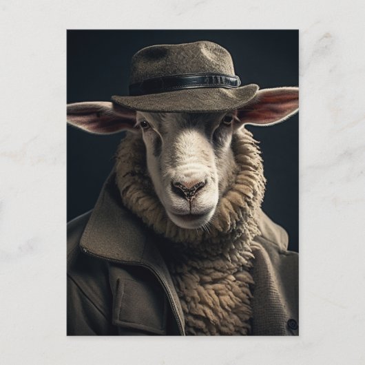 Schapen in menselijke kleren briefkaart (Voorkant)