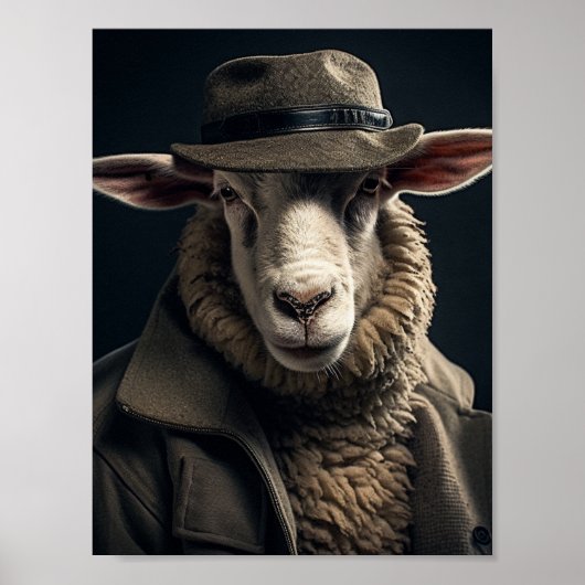 Schapen in menselijke kleren poster (Voorkant)
