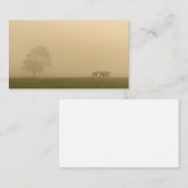 Schapen in mist visitekaartje (Voorkant / Achterkant)