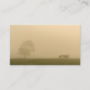 Schapen in mist visitekaartje