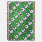 Schapen in Santa Hat op groen Deken (Voorkant Verticaal)