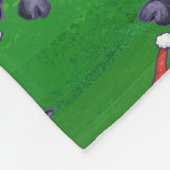 Schapen in Santa Hat op groen Fleece Deken (Hoek)