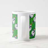 Schapen in Santa Hat op groen Grote Koffiekop (Achterkant)